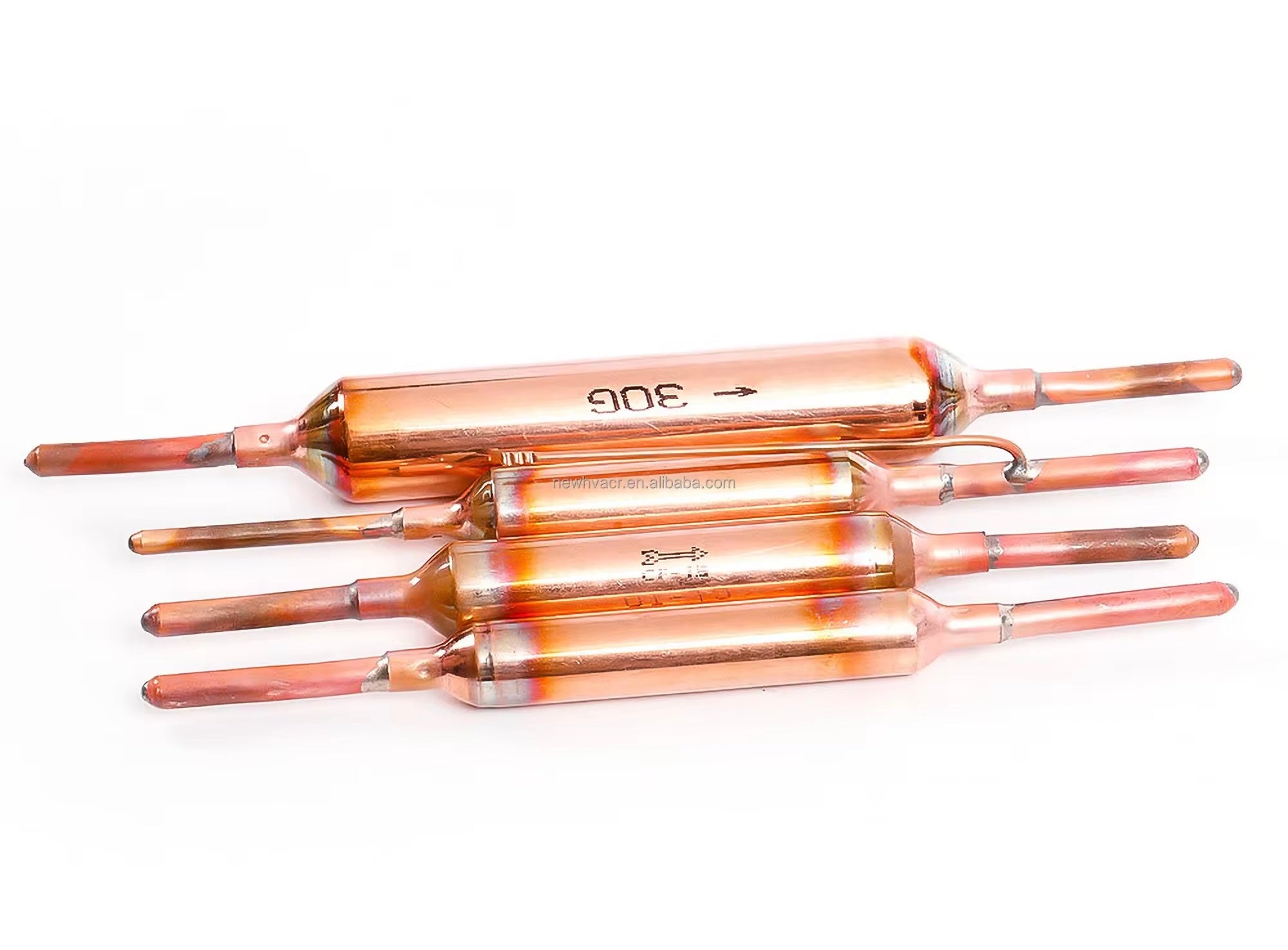 Copper Capillary Tube Filter Drier – Liquid Line Filter Drier with Integrated Capillary for Commercial Refrigeration