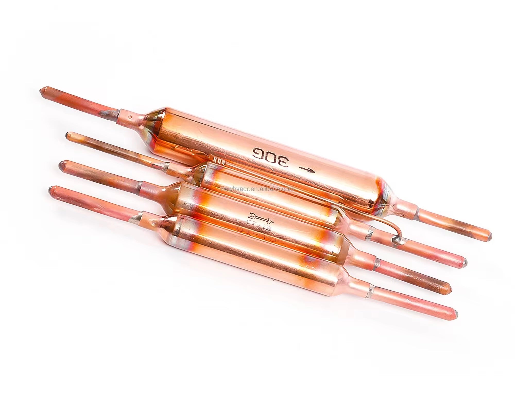 Copper Capillary Tube Filter Drier – Liquid Line Filter Drier with Integrated Capillary for Commercial Refrigeration