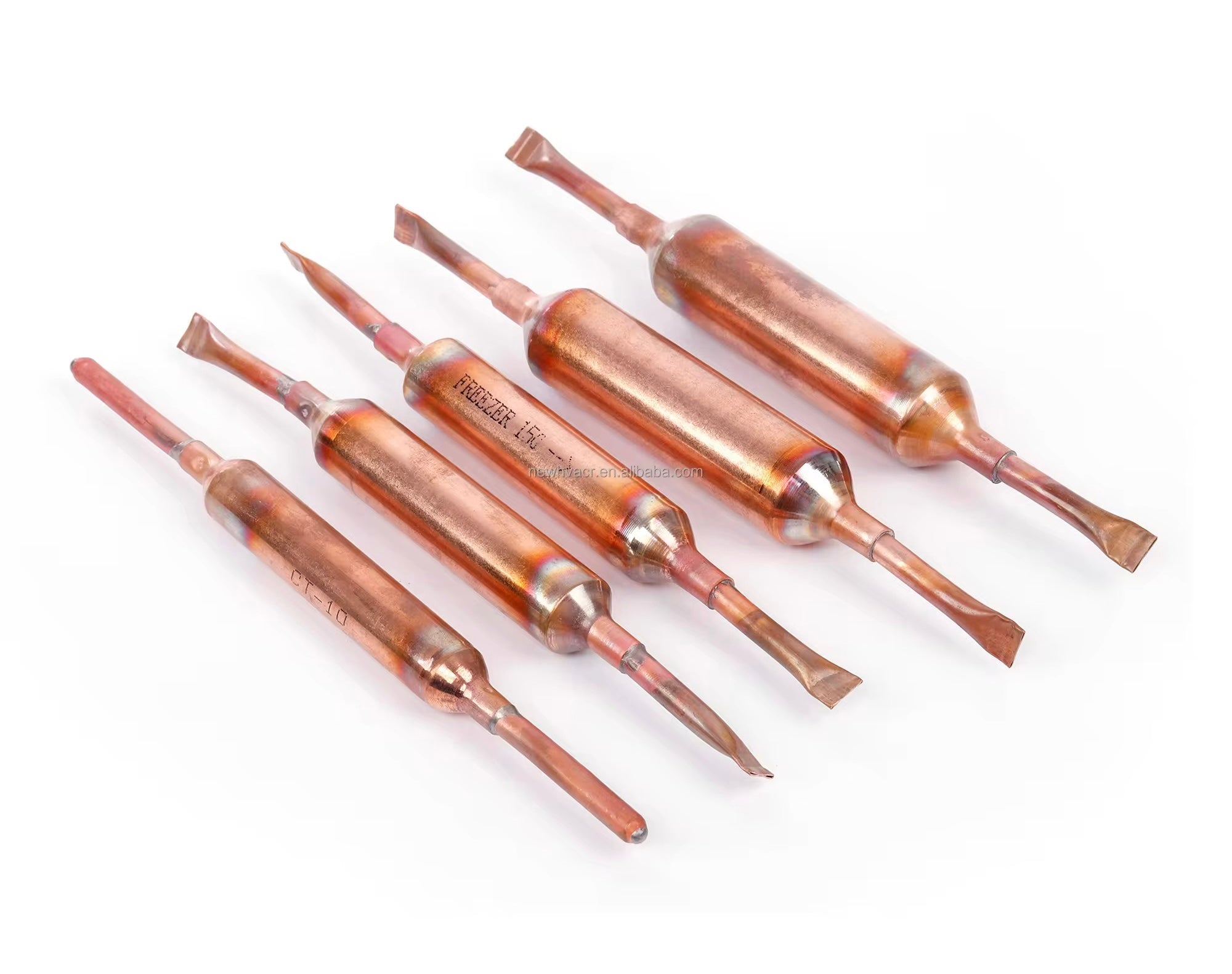 Copper Capillary Tube Filter Drier – Liquid Line Filter Drier with Integrated Capillary for Commercial Refrigeration