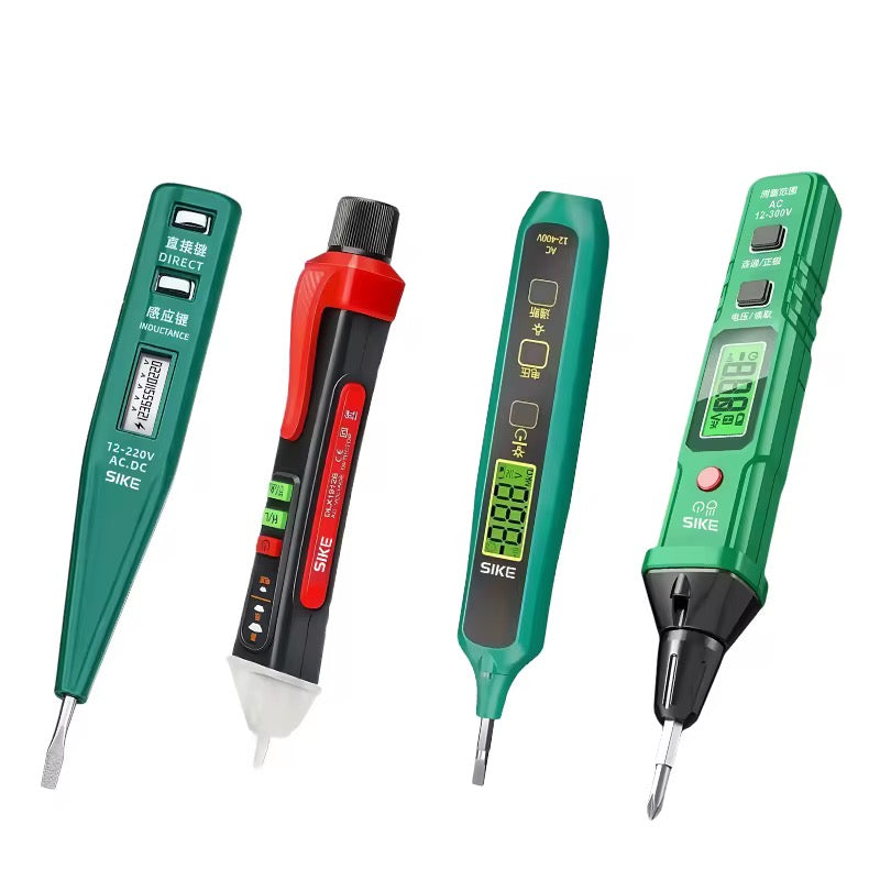 Digital Voltage Tester Pen with Non-Contact Detection (12–400V / 12–1000V AC)