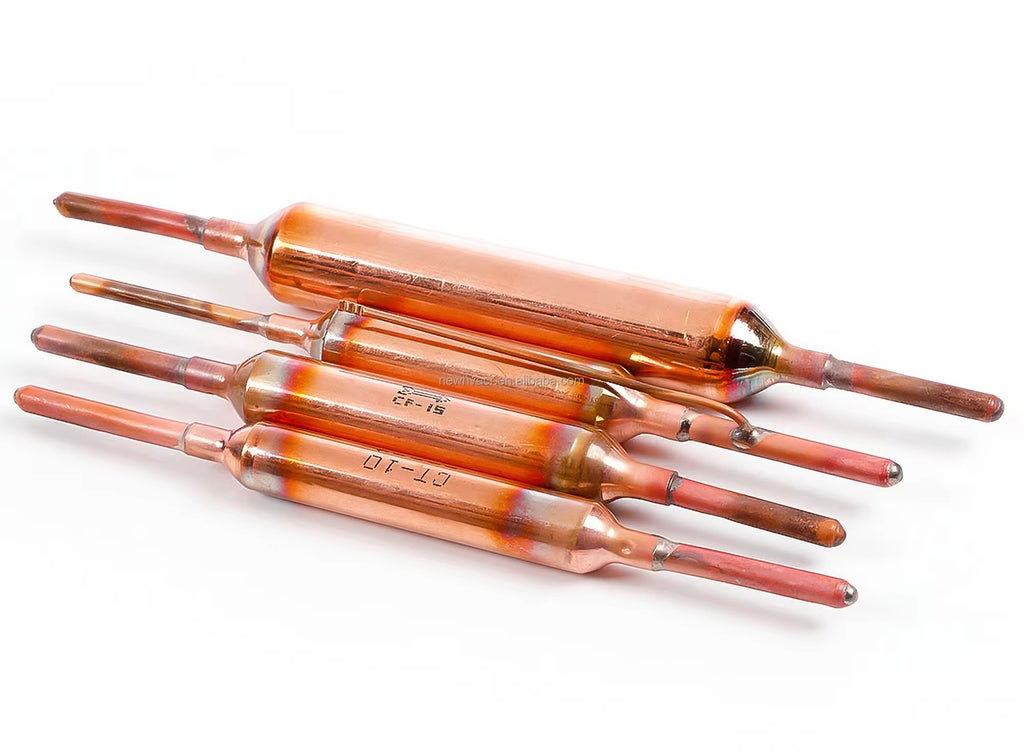 Copper Capillary Tube Filter Drier – Liquid Line Filter Drier with Integrated Capillary for Commercial Refrigeration