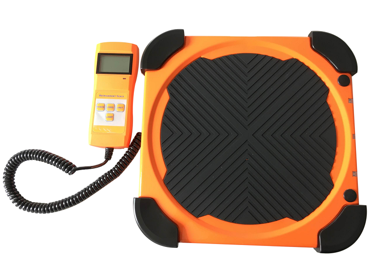 Digital Refrigerant Charging Scale – 220 lb Capacity – High Precision HVAC Freon Scale – LCD Remote Display