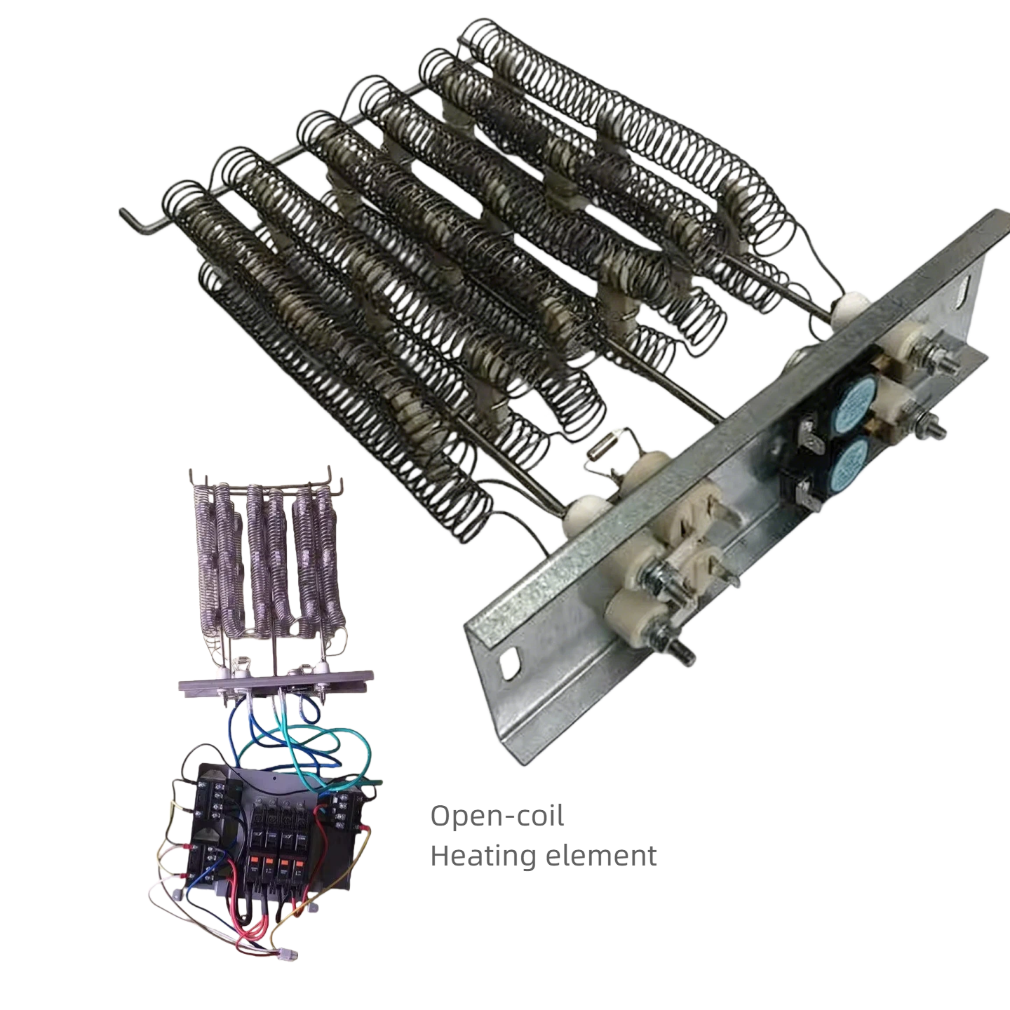 Commercial Electric Heating Coil Assembly – Multi-Tube Finned Heating Element – 110V / 220V / 380V