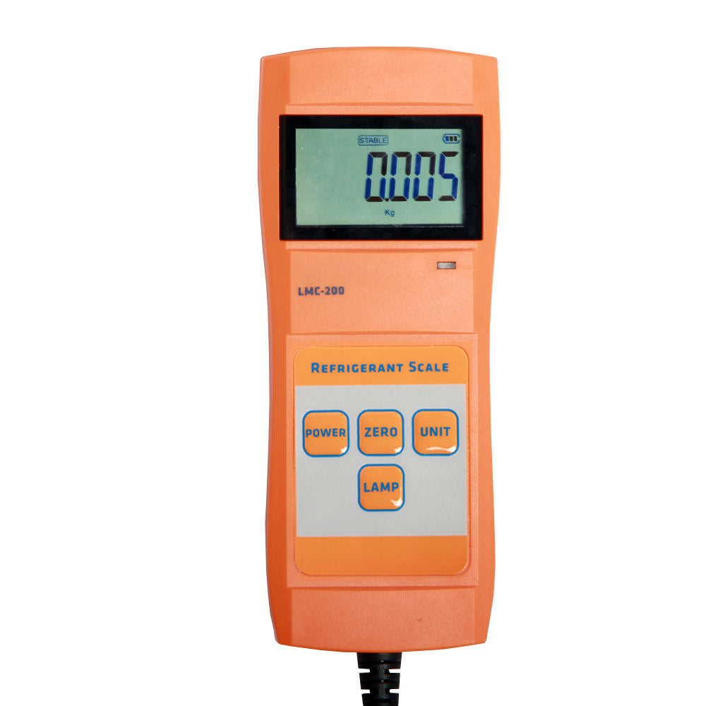 Digital Refrigerant Charging Scale – 220 lb Capacity – High Precision HVAC Freon Scale – LCD Remote Display