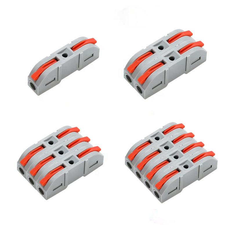 Lever Wire Connector Assortment Kit – 2/3/5 Port Compact Splicing Terminals – Electrical Connector Set with Storage Box