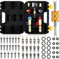 HVAC Valve Core Removal Tool Kit – High & Low Side 1/4" SAE for R134a R22 R410A Air Conditioning Systems