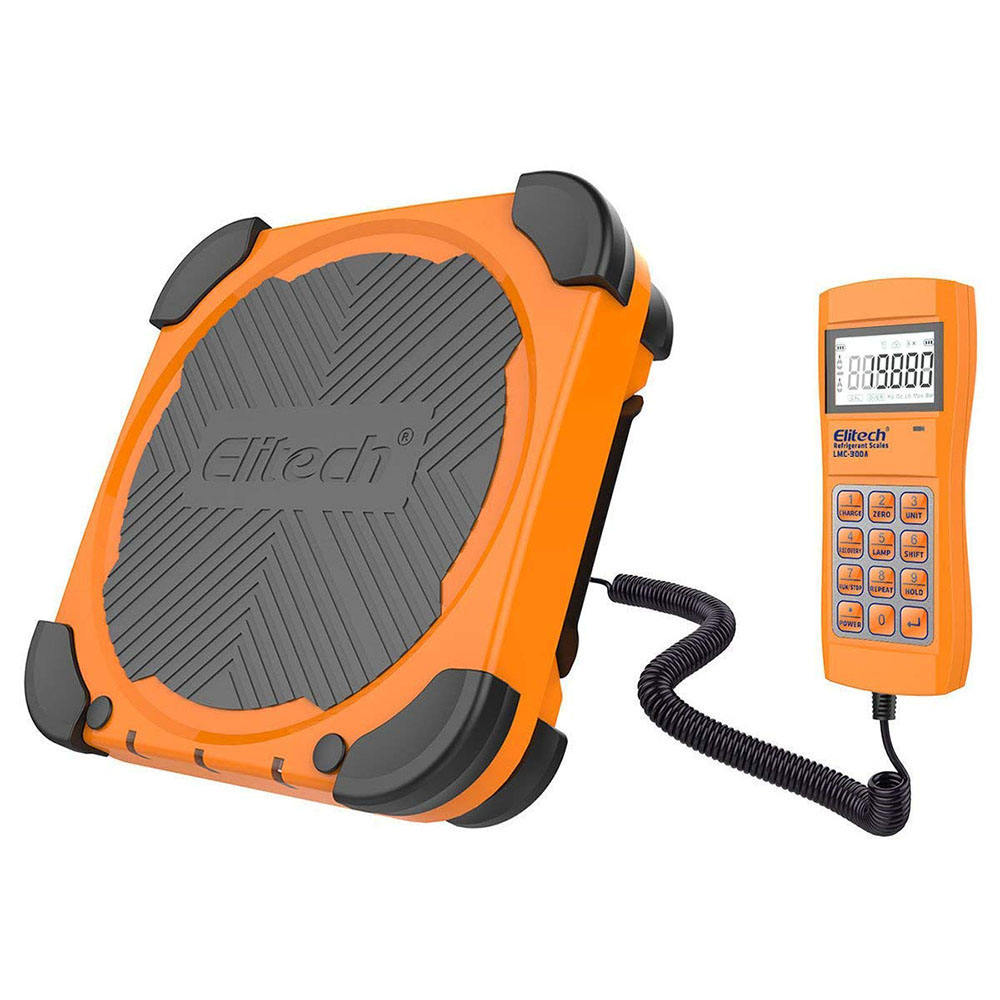 Digital Refrigerant Charging Scale – 220 lb Capacity – High Precision HVAC Freon Scale – LCD Remote Display