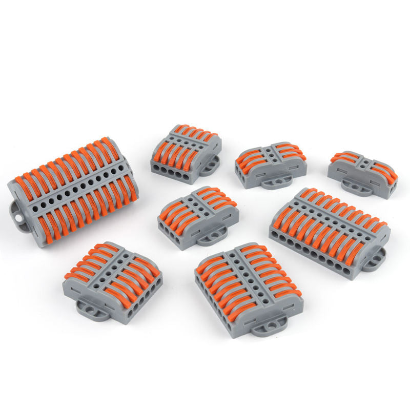 Lever Wire Connector Assortment Kit – 2/3/5 Port Compact Splicing Terminals – Electrical Connector Set with Storage Box