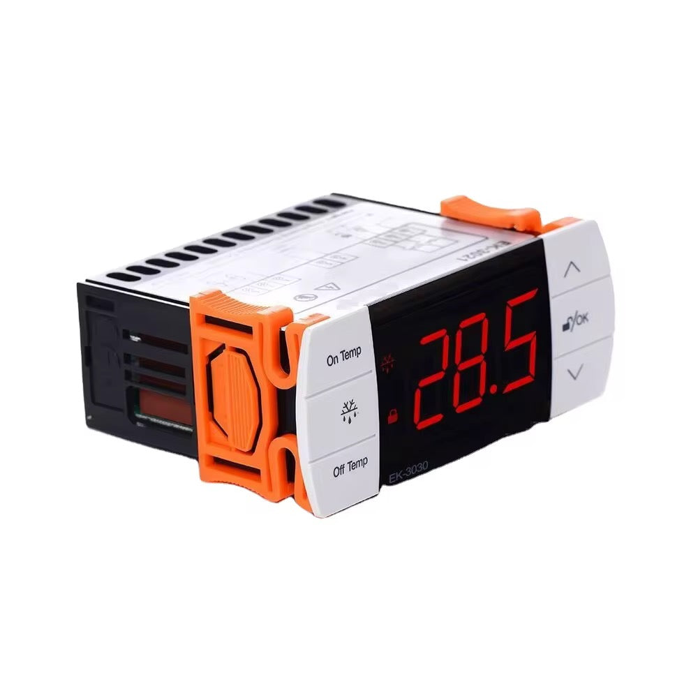 Digital Temperature Controller for Commercial Refrigerator & Freezer, 120V, NTC Sensor Included, Panel Mount