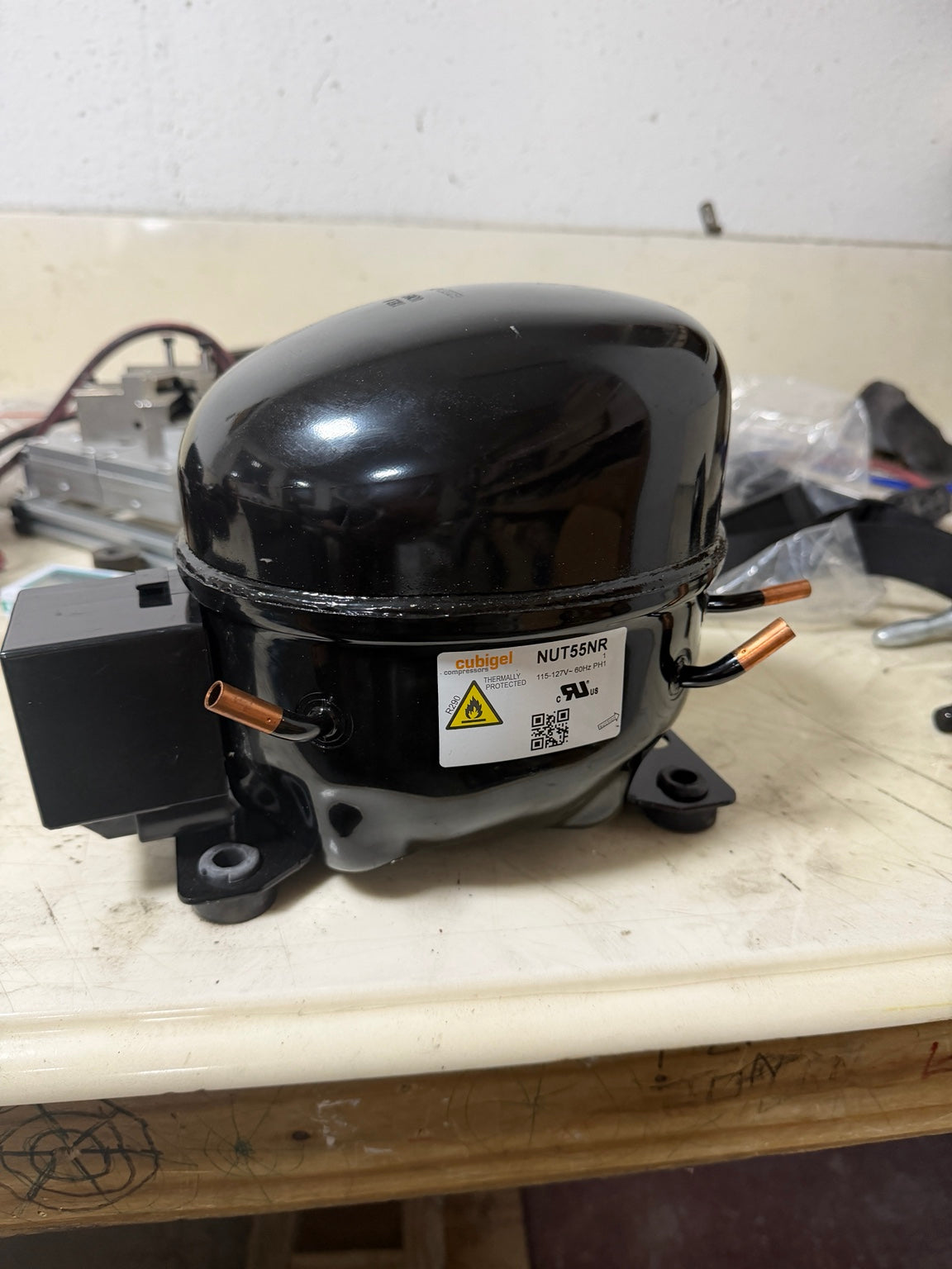 Cubigel NUT55NR R290 commercial refrigeration compressor